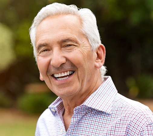 older man smiling