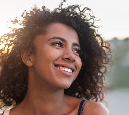 Young woman with beautiful smile