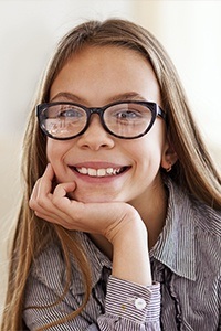 Young girl with healthy smile