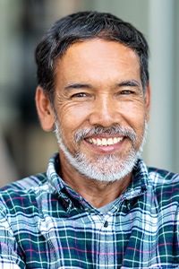 Older man with healthy smile